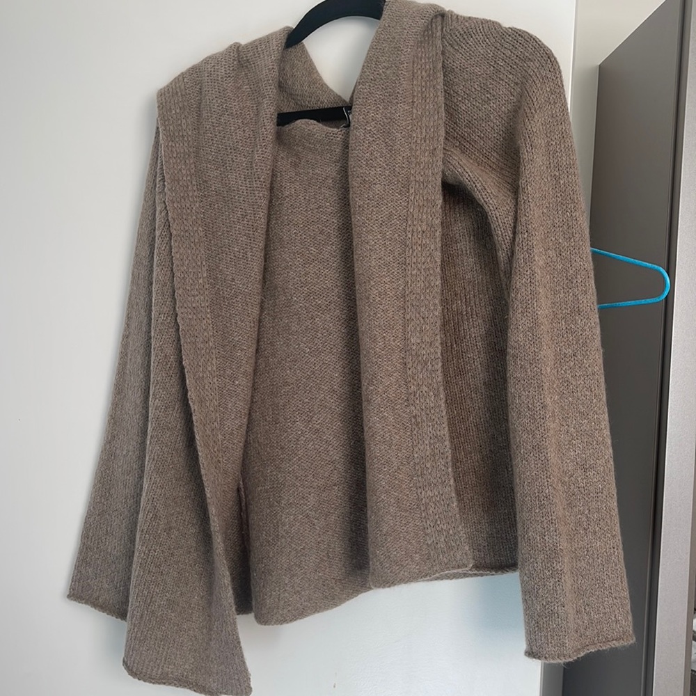 Eileen Fisher brown cardigan